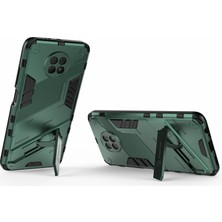 4U Sky Kickstand Tasarım Anti-Drop Pc+Tpu Xiaomi Redmi Için Hibrid Telefon Kılıfı Kapak Not 9 5g/redmi Note 9t 5g-Green (Yurt Dışından)