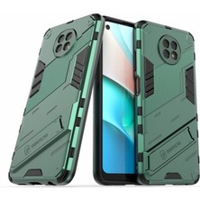 4U Sky Kickstand Tasarım Anti-Drop Pc+Tpu Xiaomi Redmi Için Hibrid Telefon Kılıfı Kapak Not 9 5g/redmi Note 9t 5g-Green (Yurt Dışından)