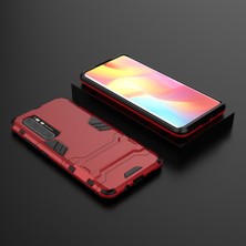 4U Sky 2 1 Pc+Tpu Hibrit Mobil Kabuk, Xiaomi Mi Için Kickstand ile Note 10 Lite-Red (Yurt Dışından)