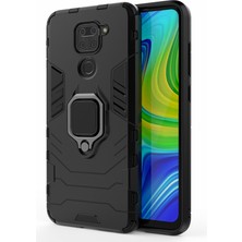 4U Sky Xiaomi Redmi Note 9/redmi 10X 4g-Black Için Ring Tutucu Kickstand Pc+Tpu Hibrid Kılıf Kapağı (Yurt Dışından)