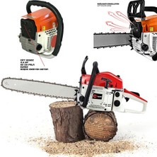 Jack Power American Ağaç Odun Dal Kesme Makinesi Motorlu Benzinli Testere 63CC 7.9 Hp Yağ + Yedek Zincir