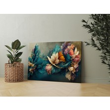 Renkli Çiçekler Dekoratif Kanvas Tablo ART030261
