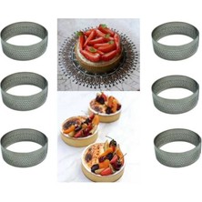 Delikli Tart Kalıbı Yuvarlak-6 ad-7x2,5 cm
