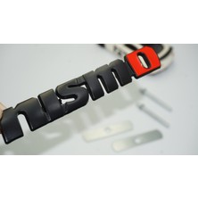 Dk Nissan Nismo Siyah Kırmızı Ön Panjur Logo Arma Amblem