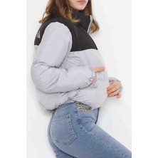 Sendegiy Kadın Şişme Mont Baskılı
