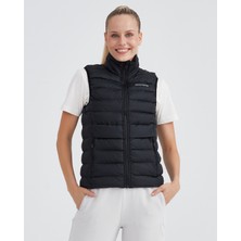 Skechers W Outerwear Padded Vest Kadın Siyah Yelek S231239-001