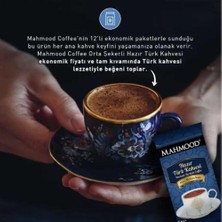 Mahmood Coffee Mahmood Türk Kahvesi Sade 6 gr - Orta 8 gr - Şekerli 9 gr 12 Adet x 3