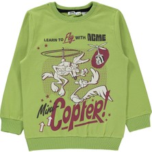 Roadrunner Erkek Çocuk Sweatshirt 2-5 Yaş Çimen Yeşil