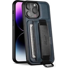 Coverzone iPhone 11 Pro Max Ile UyumluAskılı Kartlıklı Kılıf Petrol Yeşili