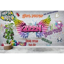 Lotus Aura 3D Görünümlü Grafiti Duvar Kağıdı, Hd Görünümlü Grafiti Tasarımlı Duvar Resmi