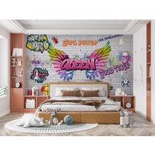 Lotus Aura 3D Görünümlü Grafiti Duvar Kağıdı, Hd Görünümlü Grafiti Tasarımlı Duvar Resmi