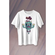 Kendim Seçtim Sevimli Canavar Retro Monster Daft Punk 90LAR Baskılı Tişört Unisex T-Shirt