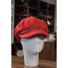 Shopiolog Kadın Siyah Denizci Şapka Kışlık Kaşe Kasket