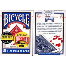 Bicycle  Stripper  Deck  Oyun Kartı-mavi deste