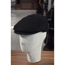 Shopiolog Düğmeli Klasik Kasket Kaşe Kışlık