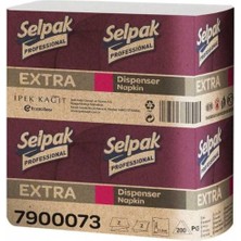 Selpak Extra Masaüstü Dispenser Peçete - 250 Adetlik 18 Paket / Koli