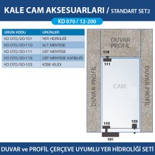 Kale Kilit Kale Arco Kolsuz Cam Kapı Aksesuar Seti - Standart