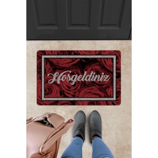Evaşk Kapı Önü Paspası Vinil Kaymaz Tabanlı
