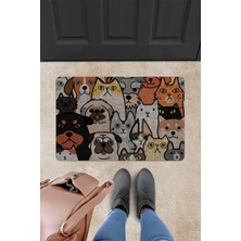 Evaşk Kapı Önü Paspası Vinil Kaymaz Tabanlı