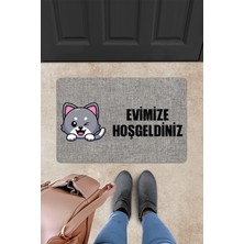Evaşk Kapı Önü Paspası Vinil Kaymaz Tabanlı