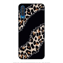 Zipax Samsung Galaxy A50 Kılıf Baskılı Leopar Desenli Silikon+Ekran Koruyucu+Kablo Kryc- 8899