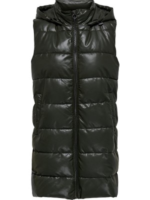 Only Onlnewanja Faux Leather Kadın Yelek