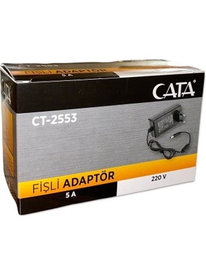 Cata CT-2553 5 amper Fişli Adaptör