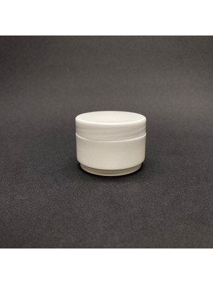 JUNIBELIW JUNİBELİW 3 Adet JUNİBELİW 25 cc Plastik Krem Pomat Kavanozu Seyahat Tatil Seti Beyaz Kapaklı Kutu 3 x 25 cc