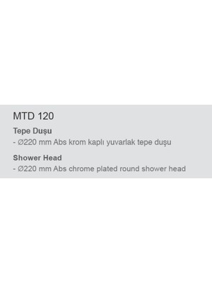 Mistillo Banyo Oval Krom Kaplı Tepe Duş Başlığı Çap 22 cm Krom Kaplama