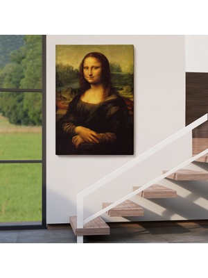 Doğal Tercih Leonardo Da Vinci'nin Ünlü Eseri Mona Lisa Kanvas TABLOSU-5126