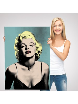 Doğal Tercih Marilyn Monroe Sarı Saçlı  Kadın Modern Duvar SANATI-5251