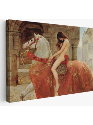 Doğal Tercih Lady Godiva'in John Collier Duvar TABLOSU-6647