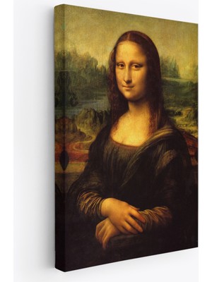 Doğal Tercih Leonardo Da Vinci'nin Ünlü Eseri Mona Lisa Kanvas TABLOSU-5126