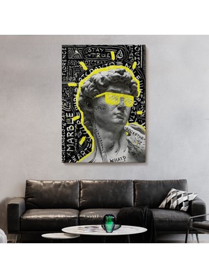 Doğal Tercih Michelangelo Buonarroti Davud Pop Art TABLOSU-6376