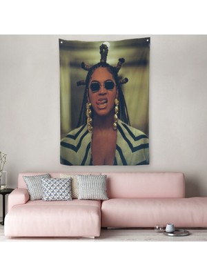 Harita Sepeti Beyonce Duvar Örtüsü - Halısı-5127