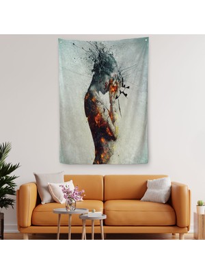 Harita Sepeti Mario Nevado'Nun Muzakere Duvar Örtüsü-Halısı-6339 