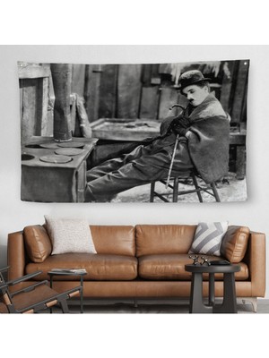 Harita Sepeti Charlie Chaplin Duvar Örtüsü-Halısı-6619