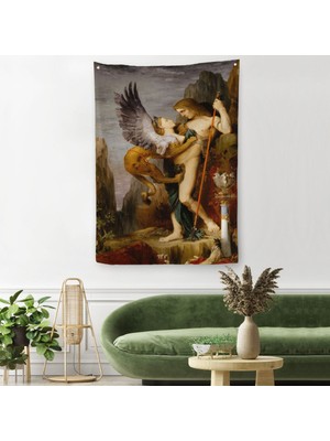 Harita Sepeti Oidipus Ve Sfenks Gustave Moreau Duvar Örtüsü - Halısı-5985