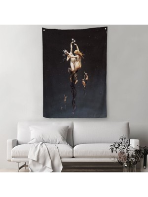 Harita Sepeti Luis Ricardo Falero Ikiz Yıldızlar Duvar Örtüsü-Halısı-6239