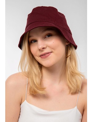 Saria Moda Kadın Bej Bucket Şapka