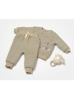 Baby Cosy Organik Müslin Alt Üst Takım