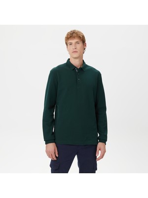 Nautica Erkek Yeşil Classic Fit Uzun Kollu Polo Yaka T-Shirt K37351T.3KF