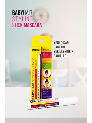 Mara Babyhair Saç Şekillendirici Stick 7 ml Biotin Keratin Güçlü ve Hızlı Sabitleme Tüm Saç Tipleri