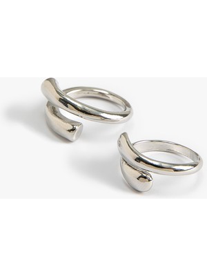 Koton Koton Yüzük Seti 2'li Metal