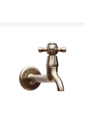 İsaoğlu Yapı Antik Gold Musluk Mat Gold Uzun Musluk Wc Musluğu Komple Pirinç