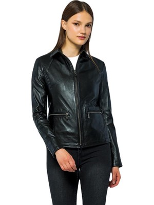 Basics & More Kadın Deri Ceket - Maya