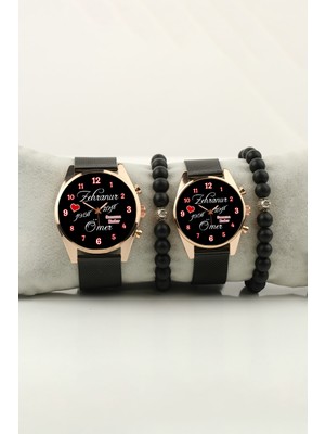 Stony Sevgili Isimler Kişiselleştirilebilir Kadın Kol Saati ve Erkek Kol Saati Sevgiliye Bay Bayan Bileklik Hediye