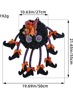 Romance Çok Ayaklı Örümcek Kapı Asılı Yaratıcı Çelenk Parti Süsleri (Yurt Dışından)