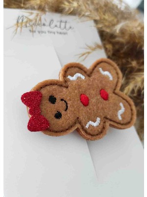 Miccolatte Gingerbread Kurabiye Adam Keçe Bebek ve Çocuk Tokası