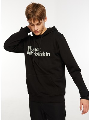 Jack Wolfskin Arthur Hoody Siyah Erkek Kapüşonlu Sweatshirt 1000001TR